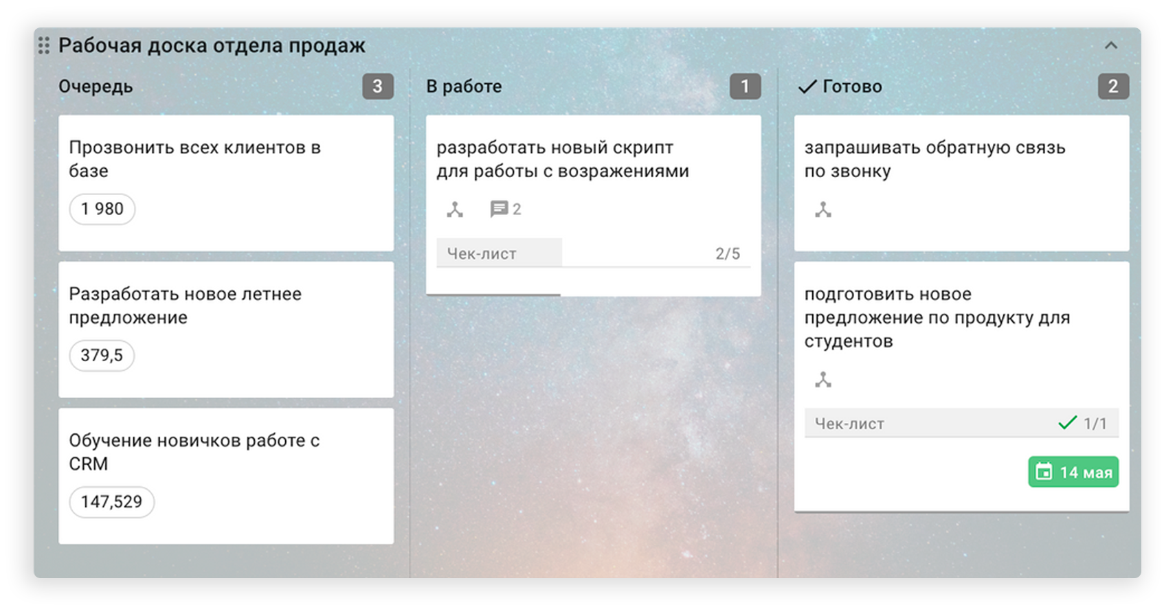 Далее можно будет отфильтровать все карточки в бэклоге по этому коэффициенту и брать в работу наиболее важные задачи.