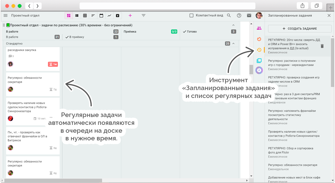 Questoria, кейс Кайтен, Kaiten, канбан, таск-трекер, Agile, kanban, управление франшизой