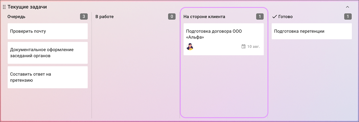 kaiten для юристов, таск-трекер для юристов, таск-менеджер для юристов, органайзер для юриста, crm для юриста