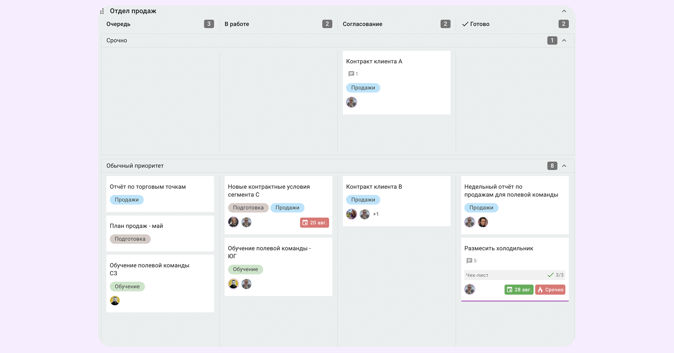 управление задачами ритейл