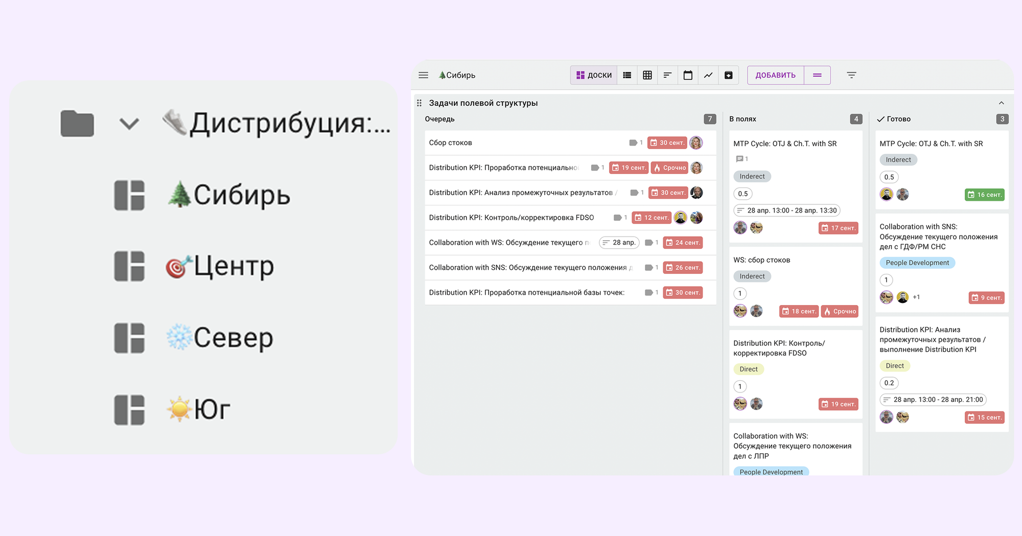 управление задачами ритейл