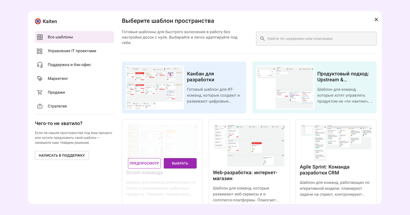 шаблоны для управления проектами