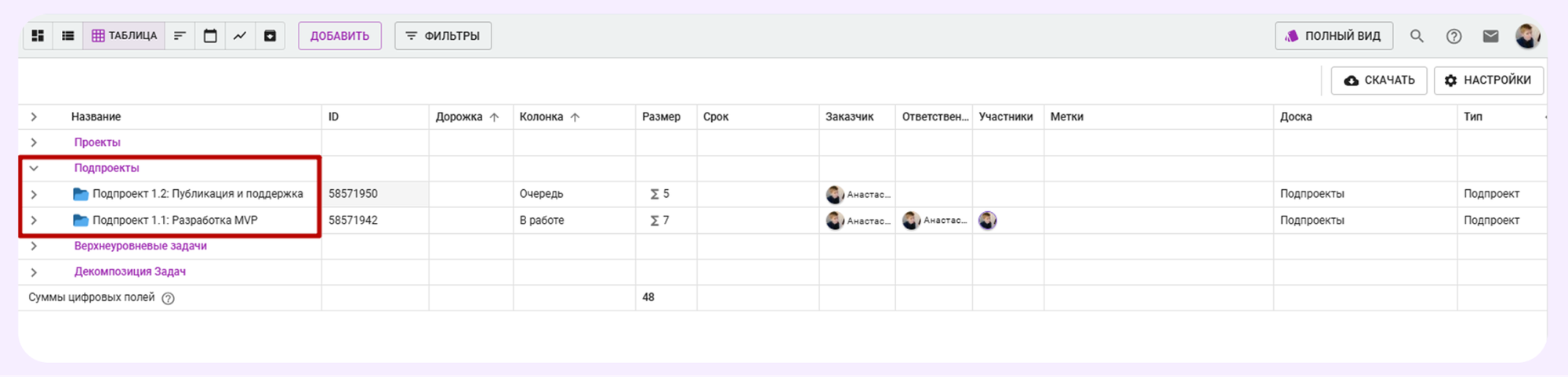 шаблоны для проектного управления