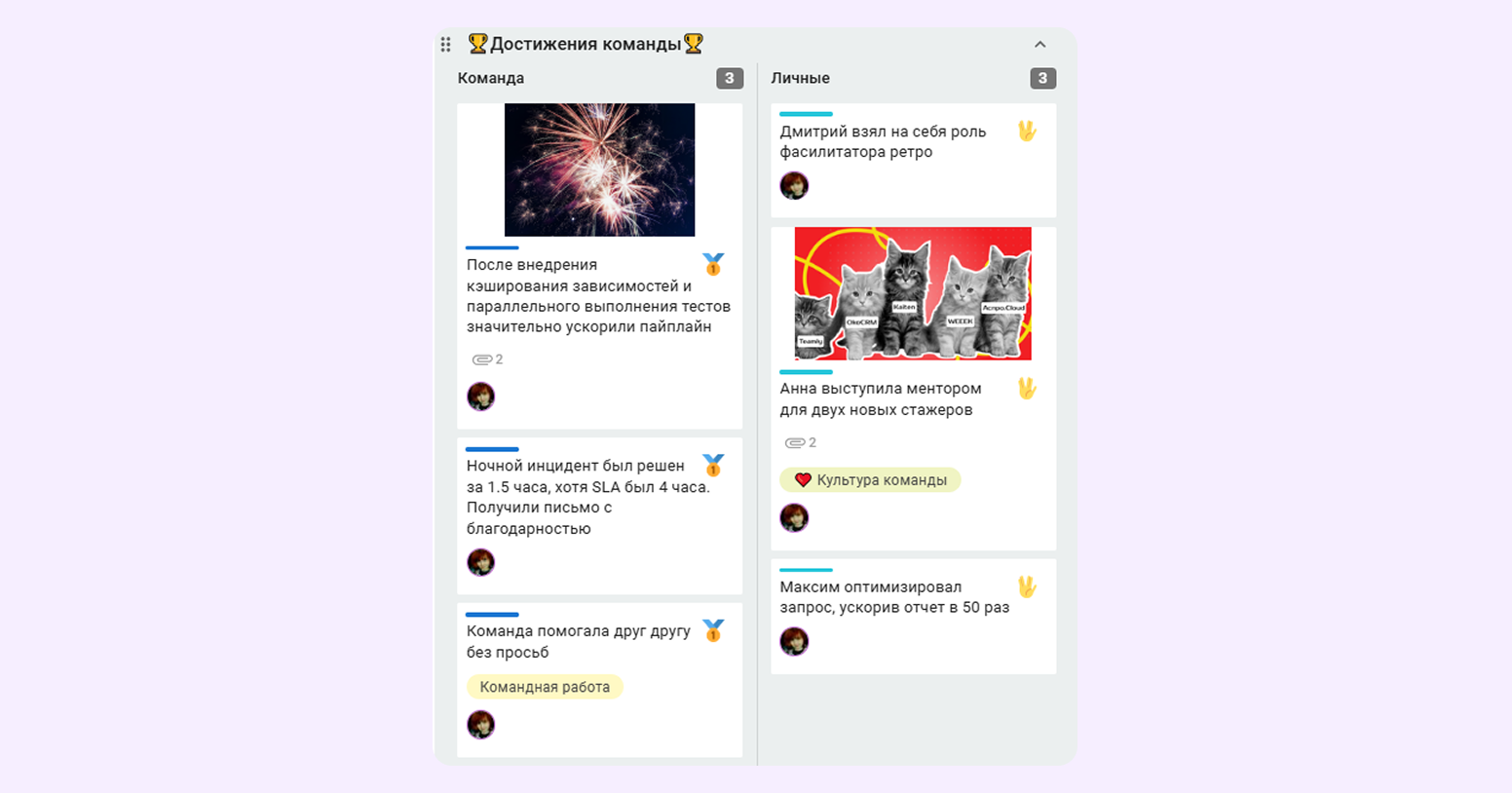 шаблоны для ретроспективы