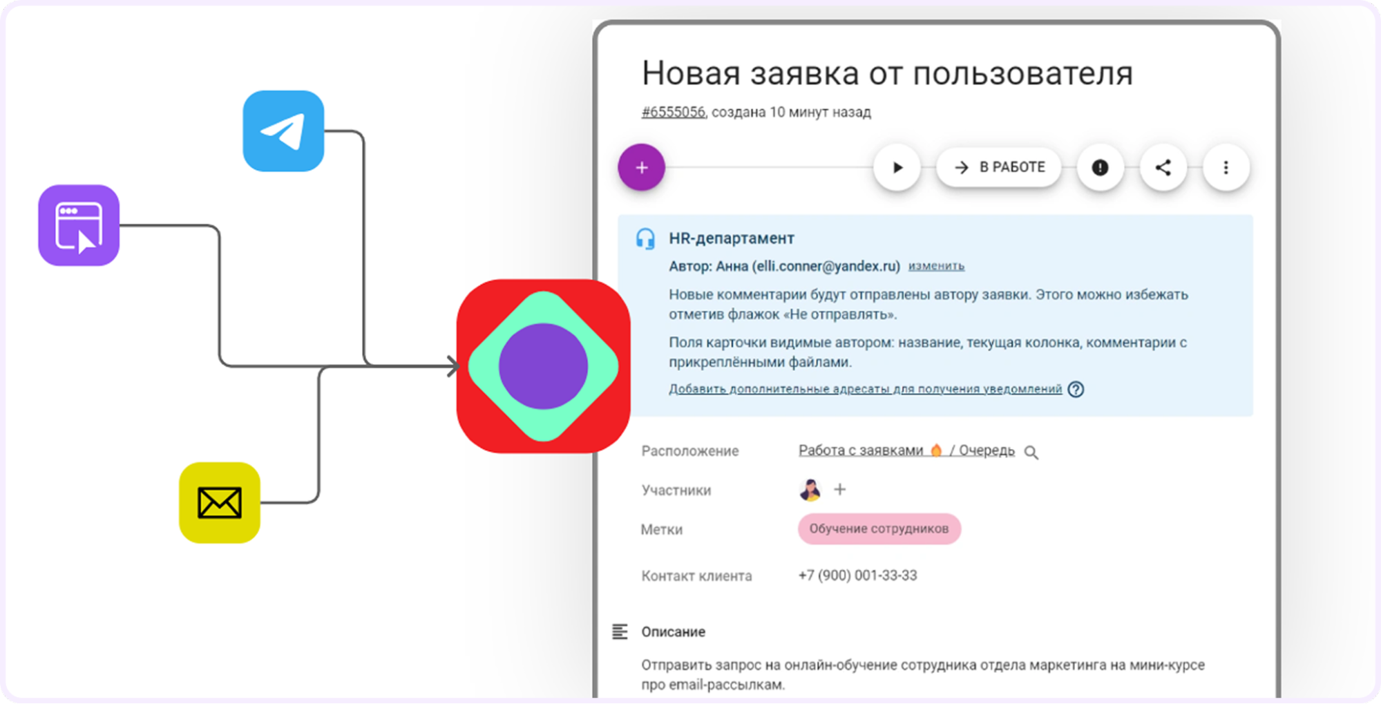 service desk кайтен, служба поддержки кайтен