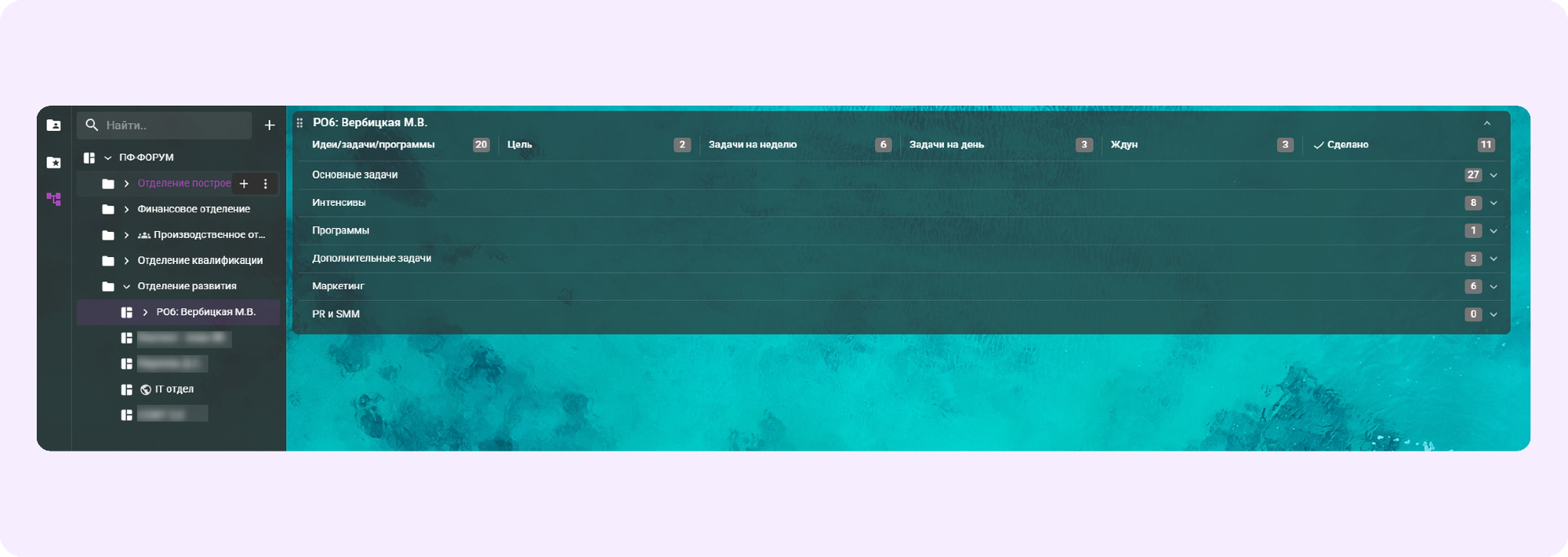 канбан-доска в кайтене