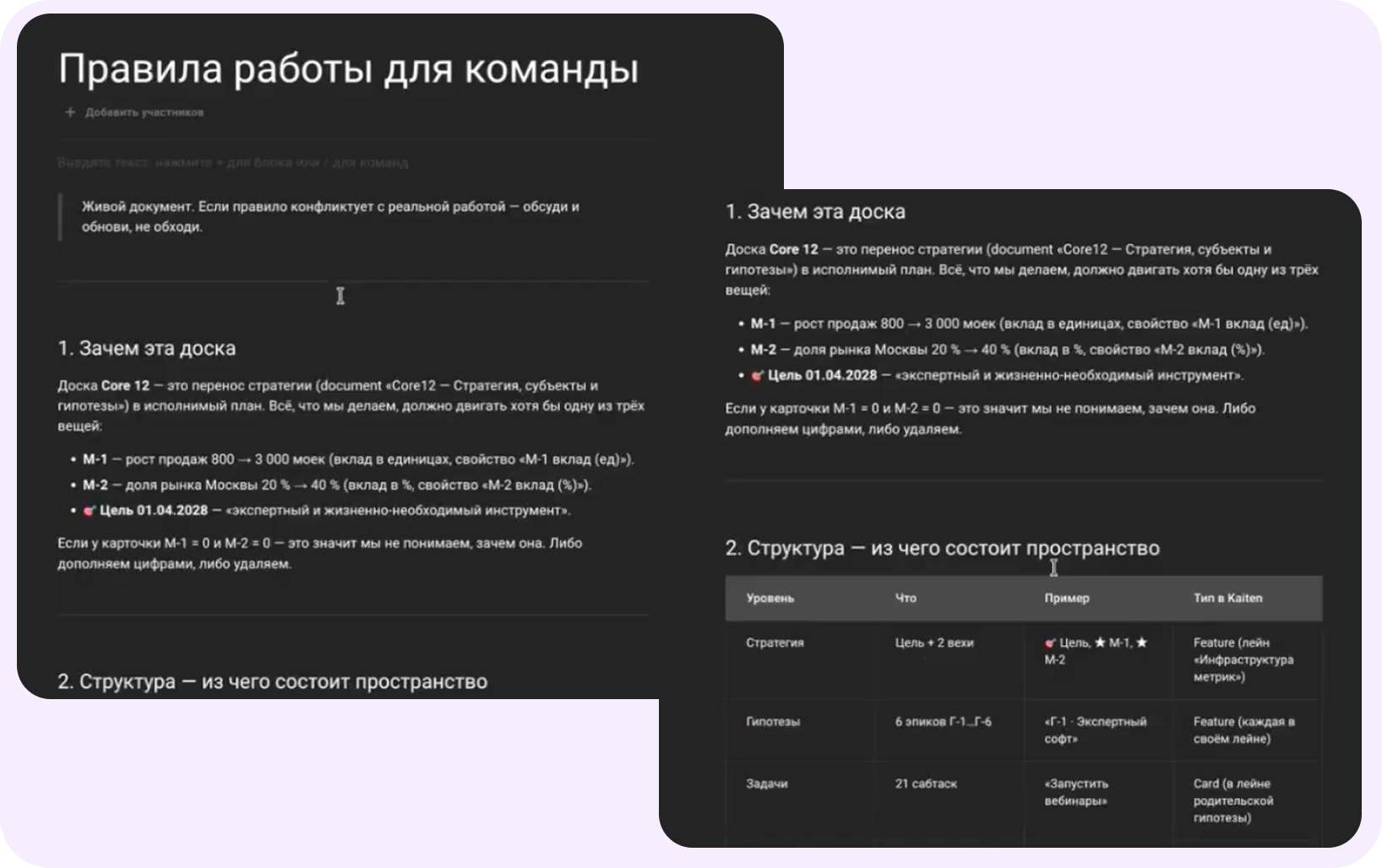 документы в кайтене